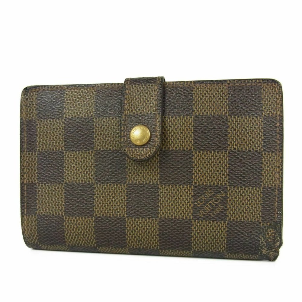 Louis Vuitton Viennois N61674 Damier Ebene Brown Wallet 11578